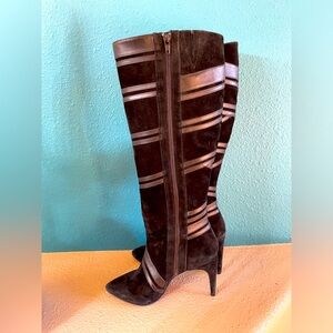 🔥🔥Gianni Bini boots Leather/Suede Black Boots-Size 9